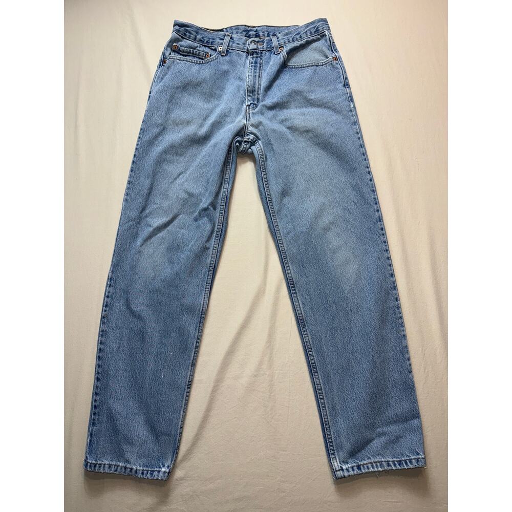 Mens Levi's 550‎ Relaxed Fit Jeans 34x31 Light Wash Denim Classic